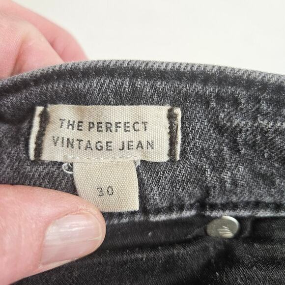 Madewell Perfect Vintage Jean Size 30 Women's Black Wash - Picture 5 of 7